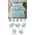 thumbnail image 4 of Grace Living Darion 7pc King/California King Comforter Set, Blue, 4 of 10
