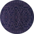 thumbnail image 1 of Ahgly Company Machine Washable Indoor Round Persian Blue Traditional Area Rugs, 8' Round, 1 of 4