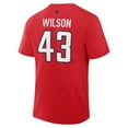 thumbnail image 3 of Men's Fanatics Tom Wilson Red Washington Capitals Authentic Stack Name & Number T-Shirt, 3 of 3