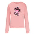 thumbnail image 4 of Jsaierl Chandails Roses pour Femmes Chandails de Sensibilisation au Cancer du Sein Manches Longues Col Rond Chandail à Enfiler Hauts Graphiques Roses Cadeau Inspirant pour Femmes, 4 of 5