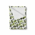 thumbnail image 2 of Italy Soft Flannel Fleece Blanket, Black and Green Olives on Branches with Foliage Designed on Plain Backdrop, Cozy Plush for Indoor and Outdoor Use, 60" x 80", White and Multicolor, by Ambesonne, 2 of 6