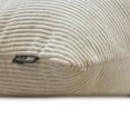 thumbnail image 5 of Ivory Decorative Throw Pillow Covers 26"x26" | Modern Velvet Cushion Cover Striped | Ribbed Corduroy Velvet Pillowcases for Couch, Sofa Bedroom & Living Room, Modern Home Décor - Ivory Cords, 5 of 12