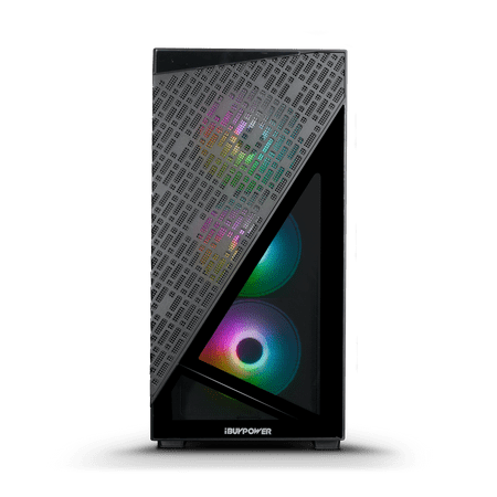 iBUYPOWER - Slate 6 MESH Gaming Desktop PC - AMD Ryzen 5 8400F- NVIDIA GeForce RTX 3050 6GB- 16GB DDR5 Non-RGB RAM - 1TB NVMe - Black