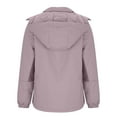 thumbnail image 5 of Ofreoo Womens Jacket Solid Color Pocket Zipper Keep Warm Outdoor Coat The Hottest Gifts, 5 of 7