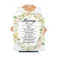 thumbnail image 3 of Koyal Wholesale Marriage Prayer Canvas Wall Art Decor, Floral Wreath Design, Wedding Registry Ideas, Anniversary, 3 of 5