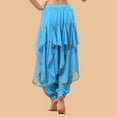 thumbnail image 4 of Whitewed Belly Dance Harem Pants Clothing Workout Pant Bollywood Wedding Ocean Blue, 4 of 4