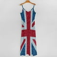thumbnail image 5 of Glittery Union Jack Flag Sleeveless Dress Women's Evening Dress Womans Clothing, 5 of 9