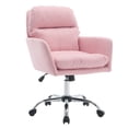 thumbnail image 2 of New Home Office Desk Chair :Ergonomic Computer Chair with Lumbar Support Adjustable Height Rolling Swivel Executive Task Armrests Chair, Pink, 2 of 9