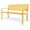 Yellow, variant on HHBEAUTY 50" Outdoor Bench Metal with Floral Back, Garden Bench Front Porch Bench for Yard Patio Entryway Park Outside, 800lb Capacity - Yellow