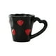 thumbnail image 2 of Taza para parejas de San Valentín | Taza de café cerámica Rojo Rosa Blanco Negro | Acabado brillante duradero de 5,3 pulgadas | Diseño de Corazón Romántico | regalo ideal para él, ella | Agarre, 2 of 6