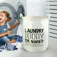 thumbnail image 5 of BKER Patterned Linen Laundry Hamper Without Lid Large Open Top Dirty Stylish And Breathable Fabric For Bedroom Or Bathroom Easy And Durable Design, 5 of 5