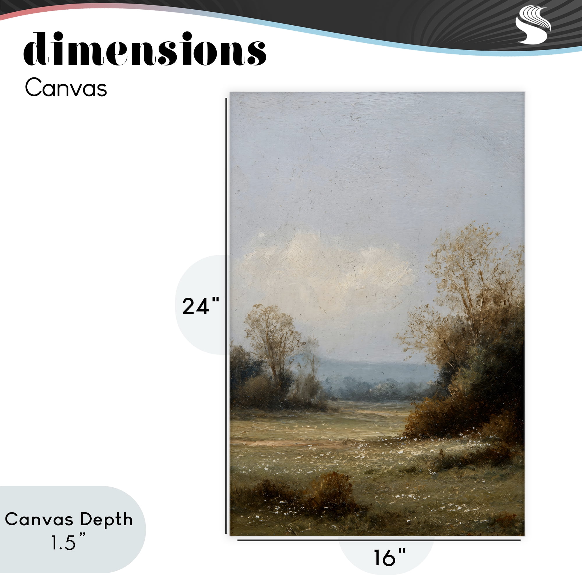 Stupell Industries Silent Little Meadow Canvas Wall Art, design by Petal Prints Design