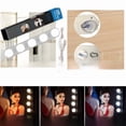 thumbnail image 4 of 10-Bulb LED Vanity Mirror Light with 4-Button Dimming Control, USB-Powered Hollywood-Style Makeup Lamp for Bathroom & Dressing Table, Hidden Wiring Design, 3 Color Temperatures, Decorative & Durable, 4 of 5