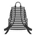 thumbnail image 3 of Daiia Black And White Diamonds School Backpack for Men and Women Lightweight Backpack Durable Backpack Water-Resistant,Travel,Work Bag, 3 of 9