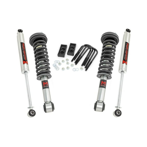 Rough Country 2" Leveling Lift Kit w/M1 Struts for 09-13 Ford F-150 4WD - 56840 Fits select: 2009 FORD F150, 2010-2011 FORD F150 SUPERCREW