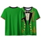 thumbnail image 5 of Xuyuer Women's Saint Patrick's Day Printed Round Neck Solid Color Short Sleeve Casual Loose Top, 5 of 8