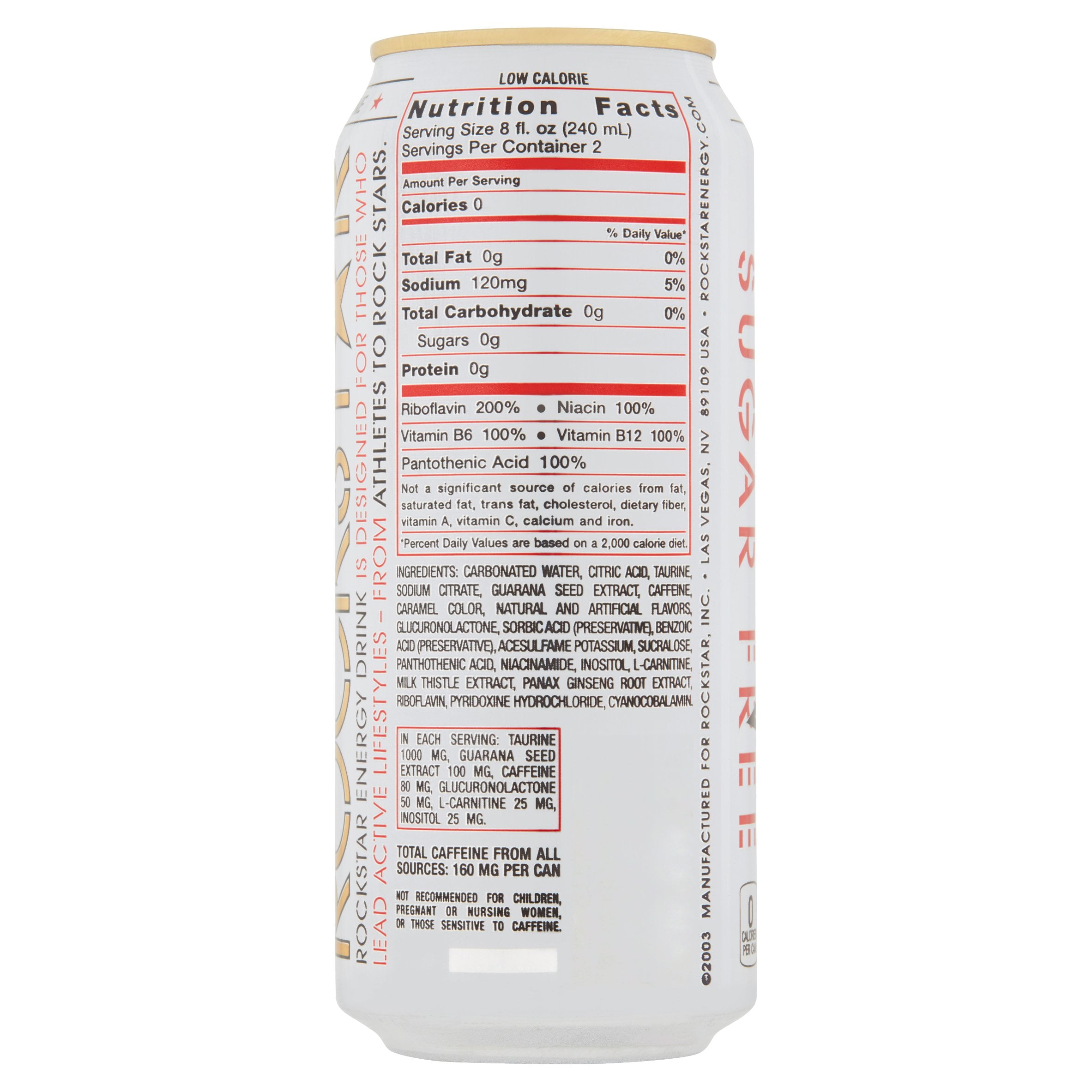 Rockstar Sugar Free Energy Drink 16 Oz Can Walmart Com Walmart Com