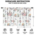 thumbnail image 2 of Blackout Kids Curtains,White Unicorn Floral Pattern Childrens Insulated Curtains Set Of 2,Bedroom Essentials,Toddler Room Decor 42"x54", 2 of 5