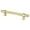 Modern Brushed Gold, variant on 128 mm Center to Center Radial Reign Cabinet Pull, Slate