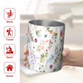 thumbnail image 5 of 12oz Coffee Tumblers Pioneer Flower Floral Print Pattern Stainless Steel Vacuum Insulated Travel Tumbler Coffee Cups Mug with Lid and Straw with Cleaning Brush for Cold & Hot Drinks, 5 of 5