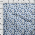 thumbnail image 3 of oneOone Cotton Cambric Medium Blue Fabric Floral Fabric For Sewing Printed Craft Fabric By The Yard 42 Inch Wide, 3 of 5