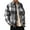 Dark Gray@GC@, variant on CONZONE Men's Buttons Down Shirts Long Sleeve Shirts For Men Trendy Plaid Lapel Soft Lightweight Tops