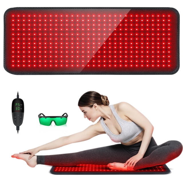 Almohadilla de terapia de luz roja SHEVIEW 360 LED para aliviar el dolor corporal