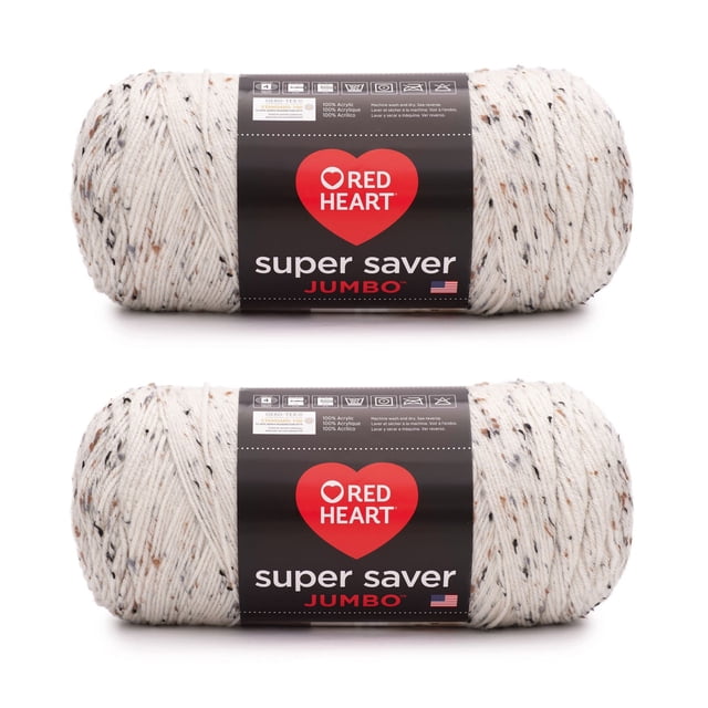 Yarn Red Heart Super Saver Jumbo Aran Fleck 283 g (paquete de 2)