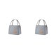 thumbnail image 1 of Bolsa de almacenamiento de almuerzo Eigraketly organizador portátil con aislamiento térmico Gris Pequeña 2piezas, 1 of 6