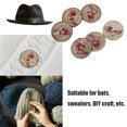 thumbnail image 4 of Buttons clothing accessories diy craft buttons coconut buttons 100PCS Round Painted Buttons Coconut Shell DIY Sewing Crafts 2 Holes Buttons 20mmColor 8 ANGGREK Otros, 4 of 8