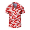thumbnail image 4 of COSFO Button Down Shirt Men Short Sleeve Tropical Hawaiian Beach Shirts Summer Collared Vacation Casual Classic Fit Tops, 4 of 7