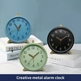 thumbnail image 1 of YAOMOBB Desk Clock Mute Alarm Clock Sweeping Movement Retro Nordic Style Night Light Dial, 1 of 6