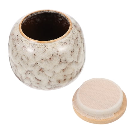 MEIBUTYUP White Ceramic Rice Container and Tea Jar, Airtight Storage Canister for Kitchen, 1 Piece