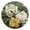 Black, variant on Round Art Wall Clock Vintage Oil Painting Texture Decorative Clock Gold Pointer, Multi-Purpose Desktop & Hanging Creative Decor Clock for Home Living Room White Peony Olive Green