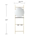 thumbnail image 2 of SEI Furniture Medhurst Metal Hall and Entry Organizer in Gold, 2 of 2