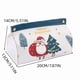 thumbnail image 2 of Caja de pañuelos con estampado navideño, servilletero de cuero abierto, 2 of 2