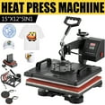 SHZOND 5 in 1 Heat Press Machine 12x15 inch Multifunctional Transfer