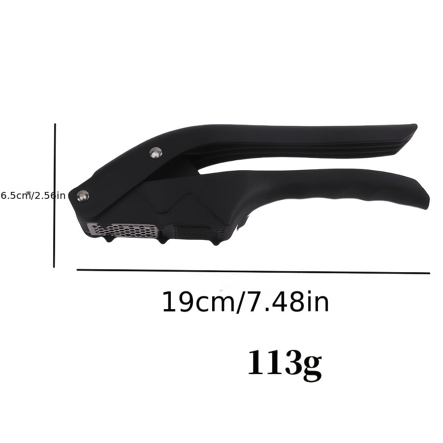 Stainless steel two-in-one garlic press is a must-have garlic slicing tool in the kitchen. It is durable and easy to clean. It is suitable for families and professional chefs.