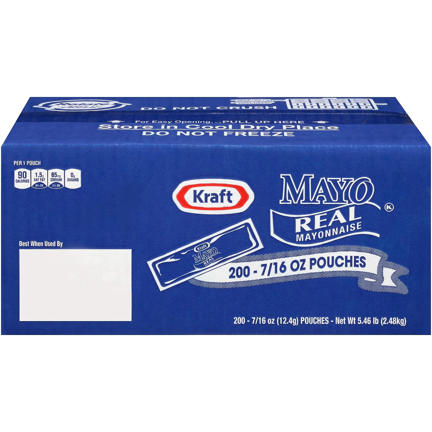 Mayo Real Mayonnaise Single Serve Packets, 0.44 oz, 200/Box (220-01118)