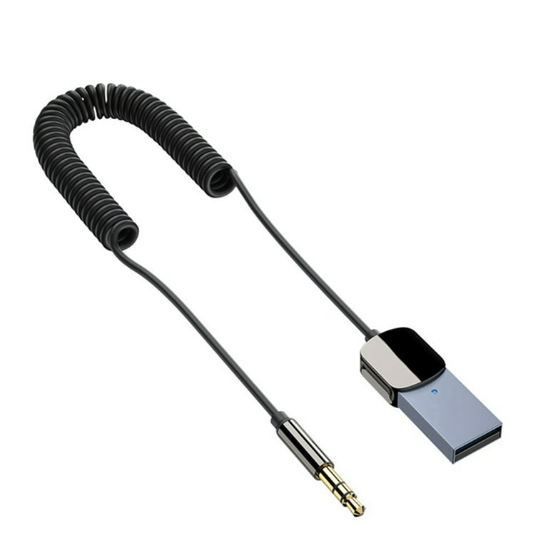 Bluetooth Aux Adapter USB To 3.5Mm Audio Aux Adapter Car Bluetooth Receiver  Bluetooth 5.0 HD Call AUX Adapter