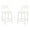 White, variant on Pemberly Row Saddle Seat Counter Stools Set of Two in White Rubberwood
