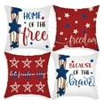 thumbnail image 3 of 4th of July PALIFEUR 4Pcs Pillow Covers, 18 x 18 Inch Patriots Throw Pillow Covers, Indeoendence Day Pillow Case for Sofa Bedroom Coffice, Decorative Pillow Covers, 3 of 6