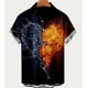 thumbnail image 4 of Camisas hawaianas 2024 para hombres, divertidas, con temática de amor, de gran tamaño, de manga corta, ropa juvenil y vital para las fiestas, blusa con cuello vuelto, 4 of 5