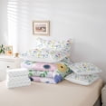 thumbnail image 6 of Homewish Chic Flowers 7-Piece Bedding Comforter Set For Kids Teens Adults,Floral Blossoms King Bedding Sets,Dreamy Princess Ultra Soft Bed Sheets,Ultra Soft Home Decor,Reversible, 6 of 8