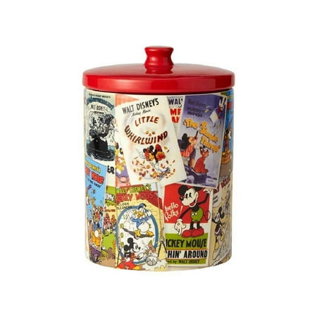 Disney Classic Mickey Mouse Movie Posters Ceramic Kitchen Cookie Jar 6001022 (Best Of Mickey Mouse Cookie Jar)