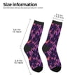 thumbnail image 2 of Naloa Purple Dreamcatcher Kids Socks Unisex Kids and Toddlers' Crew Socks, ,1 Pairs, 2 of 5