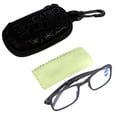 thumbnail image 1 of Gafas de lectura unisex, portátiles, ligeras, plegables, ultrafinas, negras, para presbicia (1.5), 1 of 14
