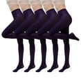 thumbnail image 2 of Vibrex Women's Multi-Pack Soft Solid Tights, Women's 2-Pack/3-Pack/5-Pack Comfort Fit Soft Stretch Solid Color Tights - All-Day Wear Plus-Size Friendly for Halloween & Christmas Parties, 2 of 2
