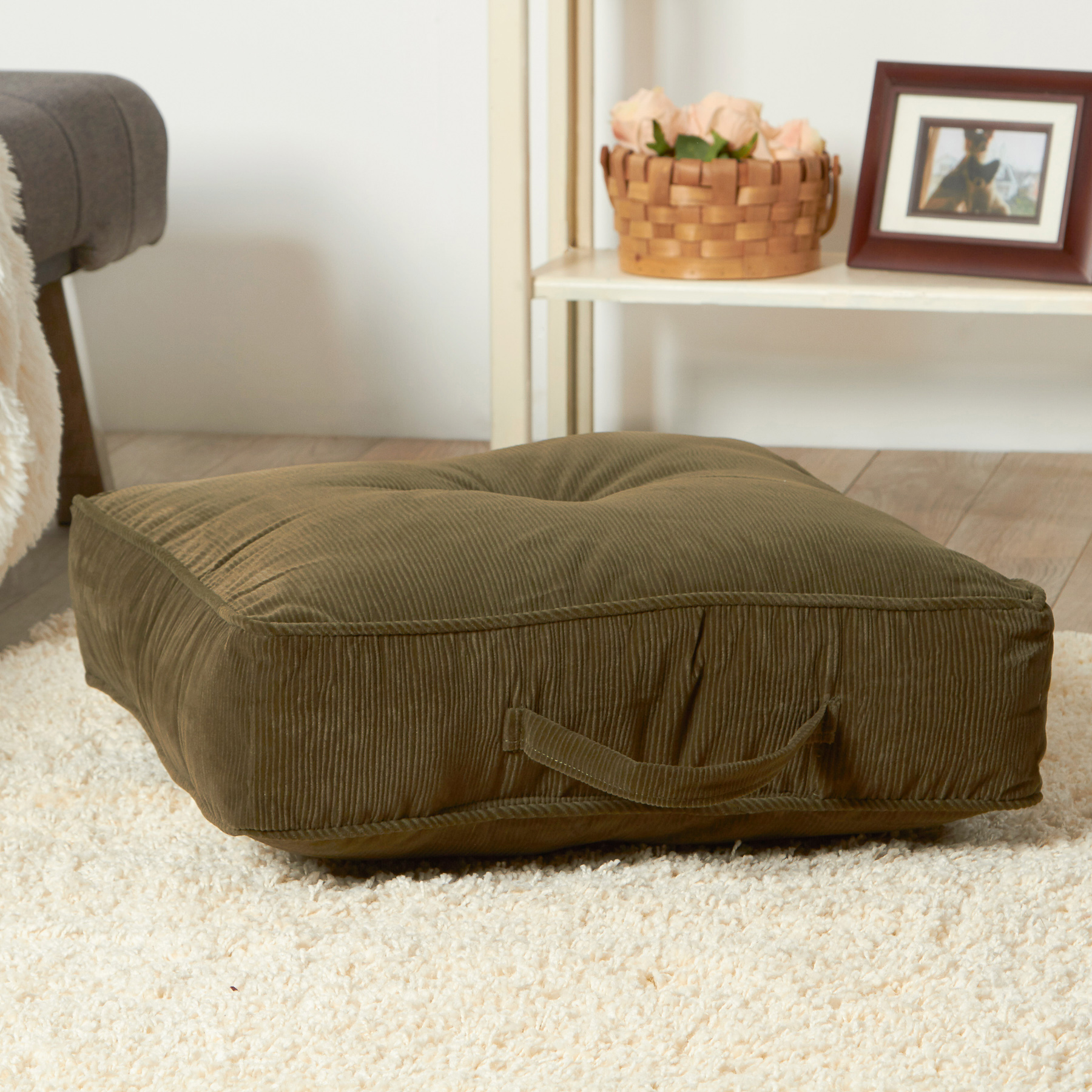 Omaha Sage Microfiber 21 in. Square Floor Pillow - image 2 of 6