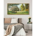 thumbnail image 6 of Drsoum Large 20x40in Natural Framed Flower Garden Vintage Wall Art Prints Classic Retro Farmhouse Landscape Rustic Decorations for Living Room Bedroom, 6 of 6
